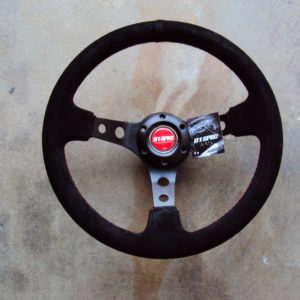D1 Spec Deep70 Suede Deep Cone Steering Wheel