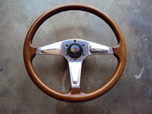 MOMO Teardrop Wood Grain Steering Wheel 365mm 