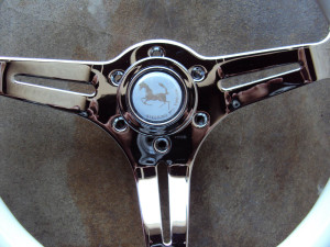 HKB Sports White Steering Wheel 