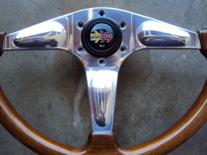 MOMO Teardrop Wood Grain Steering Wheel 365mm 