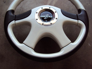 FABULOUS Luxury II Steering Wheel Pearl White 360mm