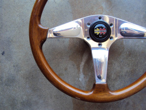 MOMO Teardrop Wood Grain Steering Wheel 365mm 