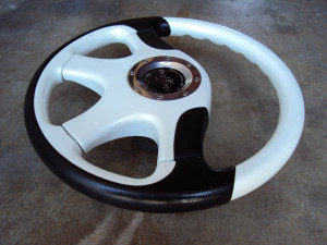 FABULOUS Luxury II Steering Wheel Pearl White 360mm 