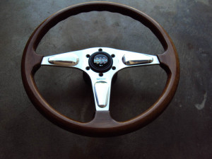 MOMO Teardrop Wood Grain Steering Wheel 365mm 