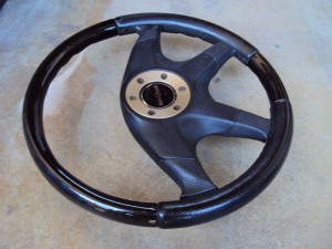 Italvolanti Wood Leather Steering Wheel 