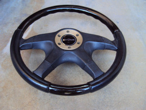 Italvolanti Wood Leather Steering Wheel 