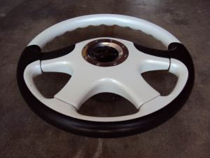 FABULOUS Luxury II Steering Wheel Pearl White 360mm 