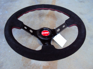 D1 Spec Deep70 Suede Deep Cone Steering Wheel 