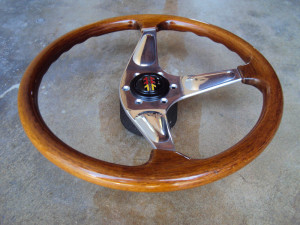 MOMO Teardrop Wood Grain Steering Wheel 365mm 