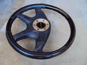 Italvolanti Wood Leather Steering Wheel 