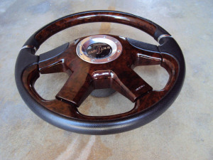 Fabulous Noble Rose Brown Steering Wheel 360mm 