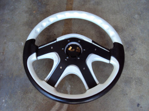 FABULOUS Luxury II Steering Wheel Pearl White 360mm 