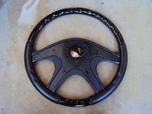 Italvolanti Wood Leather Steering Wheel 