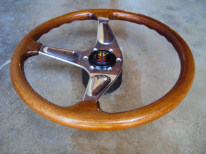 MOMO Teardrop Wood Grain Steering Wheel 365mm 