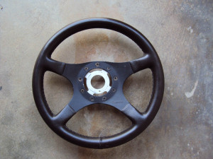 Formuling France Steering Wheel Brown Leather 