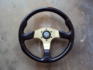 MOMO Race Anodized Gold Steering Wheel 