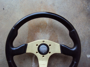 MOMO Race Anodized Gold Steering Wheel 