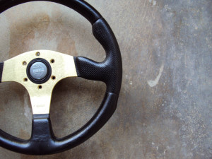 MOMO Race Anodized Gold Steering Wheel 