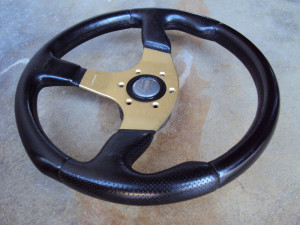 MOMO Race Anodized Gold Steering Wheel 