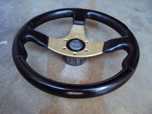 MOMO Race Anodized Gold Steering Wheel 