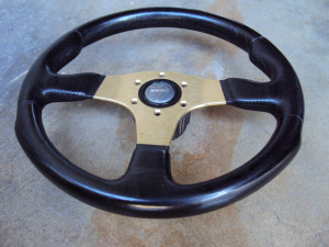 MOMO Race Anodized Gold Steering Wheel 