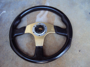 MOMO Race Anodized Gold Steering Wheel 