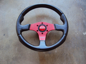 MOMO Race Anodized Red Steering Wheel 