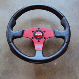 MOMO Race Anodized Red Steering Wheel