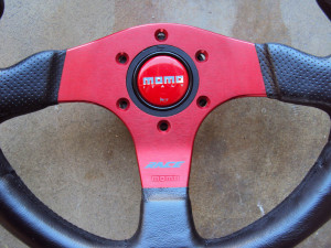 MOMO Race Anodized Red Steering Wheel 