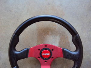 MOMO Race Anodized Red Steering Wheel 
