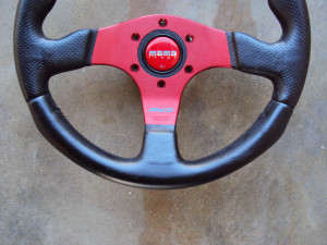 MOMO Race Anodized Red Steering Wheel 