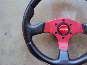 MOMO Race Anodized Red Steering Wheel 