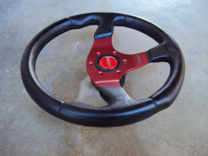MOMO Race Anodized Red Steering Wheel 