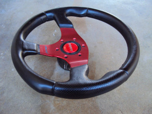 MOMO Race Anodized Red Steering Wheel 