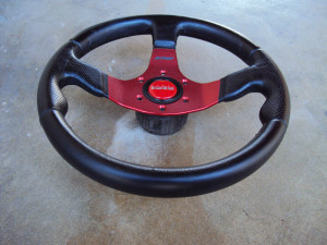 MOMO Race Anodized Red Steering Wheel 