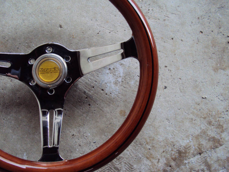 HKB TOM'S Woodgrain Chrome Steering Wheel 350mm ORIGINATOROG